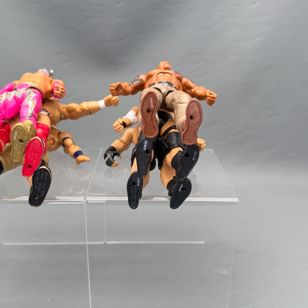 WWE Mattel Action Figure Lot of 6 John Cena The Rock Lesnar Years Vary - Picture 9 of 11